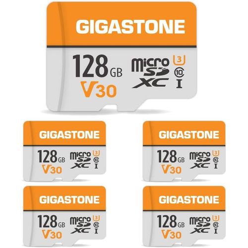 Lot De 5 Cartes Mémoire 128go Micro Sdxc, Compatible Avec Gopro Caméra Drone Tablette Samsung , Haute Vitesse Pour 4k Uhd Vidéo, A1 U3 C10 Avec Mini Étui Et Adaptateur Sd-Mecanique Des Fluides