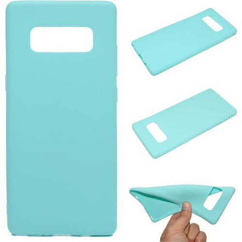 Compatible Avec Samsung Galaxy Note 8 Coque Silicone Liquide Ultra Mince Souple Tpu Silicone Housse Anti Rayures Anti Choc Antidérapant Coque Bleu Clair