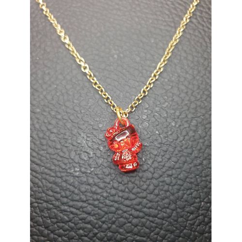 Collier Fantaisie "Hello Kitty" Résine Rouge