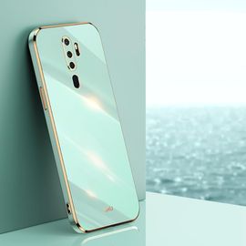 Étui Souple Minimaliste Plaqué Électrolytiquement Pour Oppo A9 2020/Oppo A5 2020 Coque, Vert