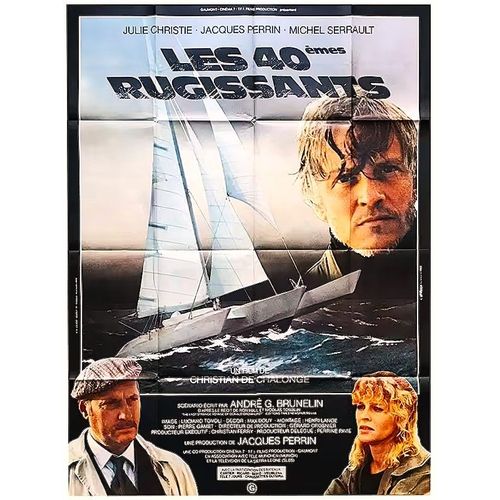 *** Les 40émes Rugissants De Christian De Chalonge - 1982 - Julie Christie - Jacques Perrin - Michel Serrault - Affiche Cinéma Originale - 120 X 160 (Affichée Sur Le Haut) - Très Bon Etat ***