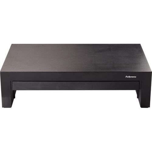 MONDODIGITALE-Support Moniteur Designer Suites, 3 Hauteurs Possibles, Support Ecran Pc Jusqu'À 21"", Tiroir De Rangement, Noir