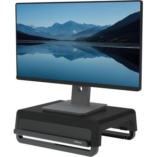 MONDODIGITALE-Support Moniteur Pour Bureau-Breyta Support De Moniteur 100% Recyclable Pour La Maison Et Le Bureau-Support Écran Ergonomique Avec 3 Réglages En Hauteur-Noir