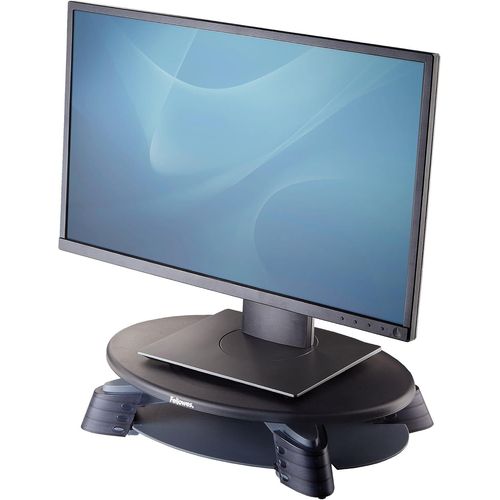 MONDODIGITALE-Support Moniteur Pivotant, 3 Hauteurs Possibles, Pour Écran Pc Jusqu'À 17"", Plateforme Tournante À 45°, Espace De Rangement