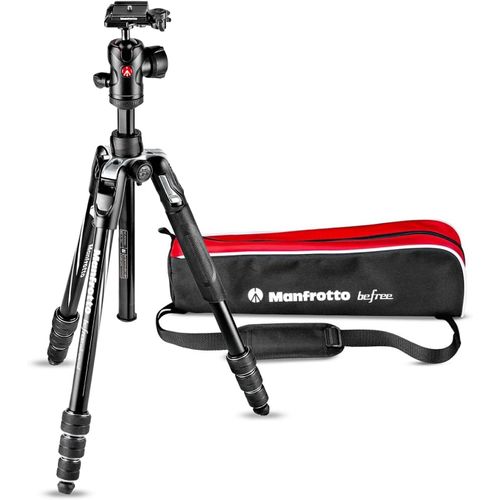 MONDODIGITALE-Befree Advanced Trépied De Voyage,Avec Rotule Bal Et Fermeture Twist,En Aluminium,Accesoires Pour Appareils Photo,Canon,Nikon,Sony,Réflex,Compact,Hybride,Charge Max 9Kg