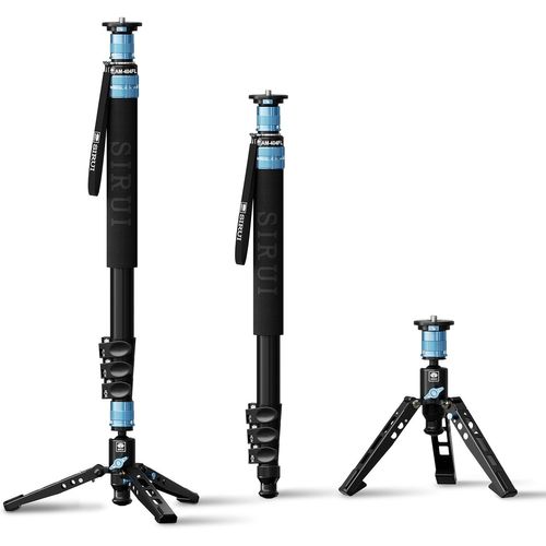 MONDODIGITALE-Monopode Appareil Photo Avec Pieds,Monopode Vidéo De Voyage En Aluminium De 74,8 Pouces Avec Base Amovible,Charge Maximale De 26,4Lbs,Panoramique À 360°,Pour Canon Nikon Sony(Am-404Fl