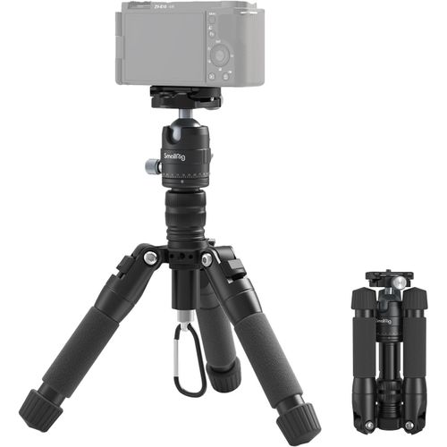 MONDODIGITALE-Vt-20 52 Cm Mini Trépied De Bureau En Aluminium Avec Rotule 360°,Trépied De Bureau Compact Pour Caméscope Vidéo Appareil Photo Reflex Numérique,Charge Jusqu'À 6 Kg - 4289