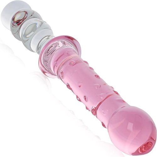 Gouts Et Couleursplug Verre Plug Anal 22,5cm ¿3,2cm Sex Toy¿S Femme Rose Deux Extrémités Sex Toy¿S Homme Plug Anale Absorbe Chaleur Et Froid Sex Toys Anals Plug Femme Débutante Plugs Anals Godemichet