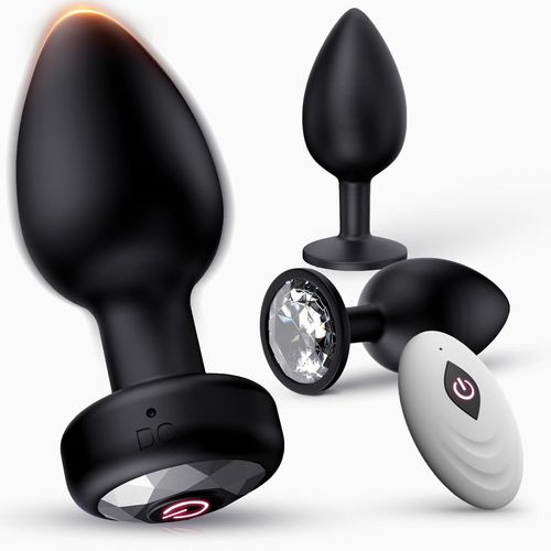 Gouts Et Couleursplug Anal 3 Pièces Sex Toy¿S Femme Homme, Plugs Anals Avec Vibration 10 Modes, Plug Anale,Prostate Homme En Silicone Gode Anal Plug, Sextoyse Couple Plaisir, Débutant/Professionnel