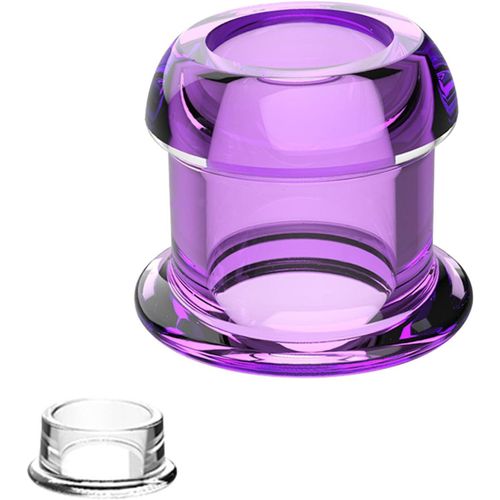 Gouts Et Couleurshollow Anal Creuse Avec Plug, Spéculum D'expansion Anale Transparent, Dilatateur De Vagin Butt Plug Wide Base Enema Anal Tunnel Plug Sex Toy Pour Femmes Hommes (Purple S)
