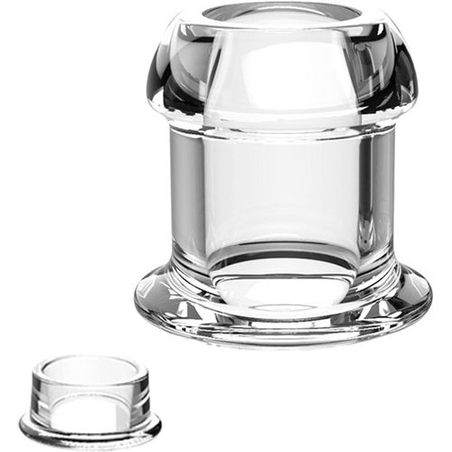 Gouts Et Couleurshollow Anal Creuse Avec Plug, Spéculum D'expansion Anale Transparent, Dilatateur De Vagin Butt Plug Wide Base Enema Anal Tunnel Plug Sex Toy Pour Femmes Hommes (Purple S)