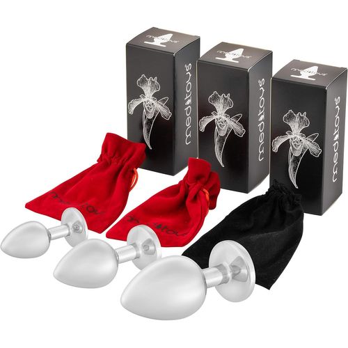 Gouts Et Couleursplug Anal | Acier Inoxydable | Sex Toys Pour Femmes, Hommes, Plongeurs Et Couples | Avec Cristal | Pour Débutants, Avancés Et Professionnels | Couleur: Cristal | Taille: Small/Petit