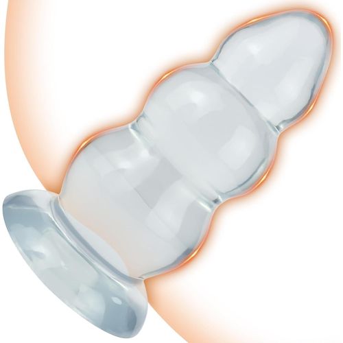 Gouts Et Couleurs22cm Bouchon Anal Xxl Gode Avec Ventouse Puissante, Plug Anal Masturbation Mains Libres Plug Anal Extra Large Dilatateur Anal Jouet Sexuel Pour Homme Femme (Transparent)