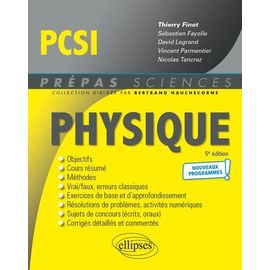 Physique Pcsi
