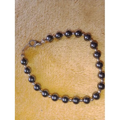 Bracelet Acier + Perles