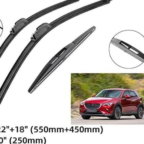 Pour Mazda Cx-3 Cx3 2015 -2020 Essuie-Glace Avant Et Arrière 22 Pouces +18 Pouces +10