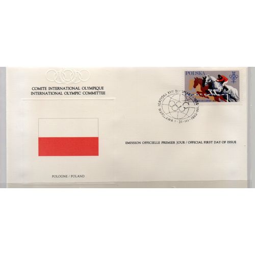 Pologne Timbre Jeux Olympiques De Moscou 1980