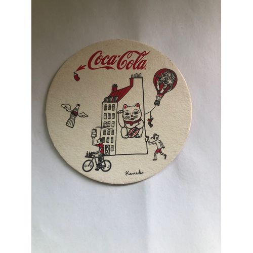 Sous Bock "Coca-Cola" -Belleville - Couleur Rouge