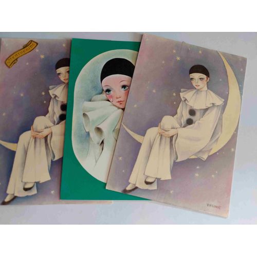 Lot De 3 Cartes Postales (Deux Neuves Et Une Écrite) : Pierrot (1 Sainte Catherine)