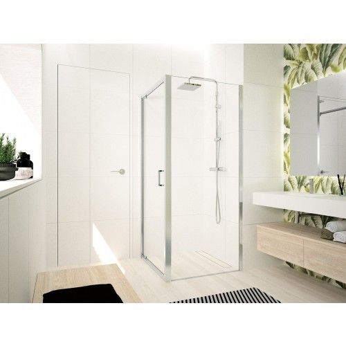 Paroi de douche fixe extensible 84-90 cm verre transparent - Ocean F NOVELLINI