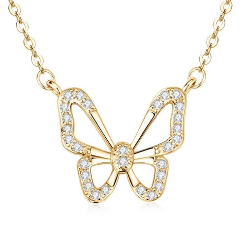 Collier Papillon | Argent Sterling Plaqué Or 18 Carats