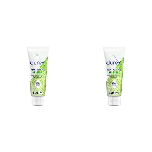 Durex Lot De 2 Plays Gel Lubrifiant 100% Naturel Flacon De 100 Ml