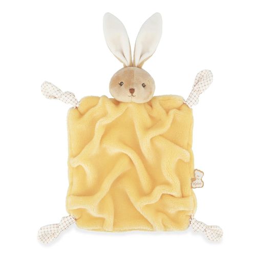 Doudou Plat Plume Lapin Jaune 24 Cm - Kaloo