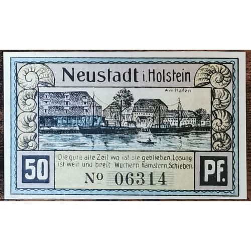 Billet Allemagne 50 Pfennig 07/1921 Neustadt In Holstein Grm 963,2 1/4