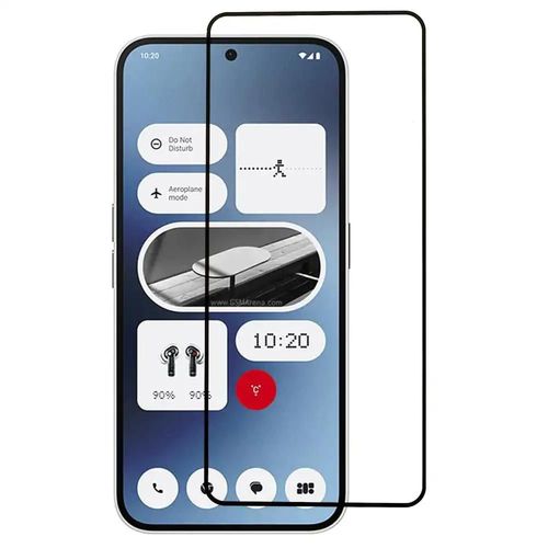 Verre Trempe Pour Nothing Phone (2a) Et (2a) Plus - [Lot De 2] Film De Protection Incurve Integral - Noir