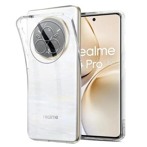 Coque Pour Realme 14 Pro 5g - Housse Etui Silicone Gel Fine + Film Ecran - Transparent Tpu