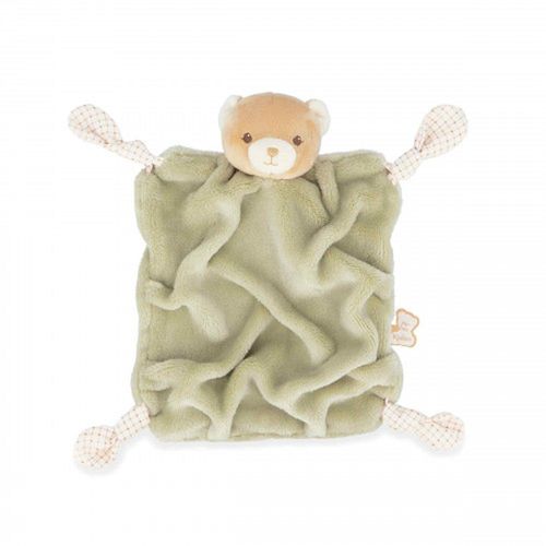 Doudou Plat Ours Vert 24 Cm - Kaloo