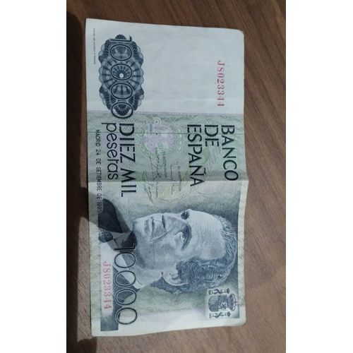 Billet Collection 10 000 Pesetas De 24/09/1985