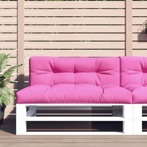 Vidaxl Coussin De Palette Rose 120x40x12 Cm Tissu 360643