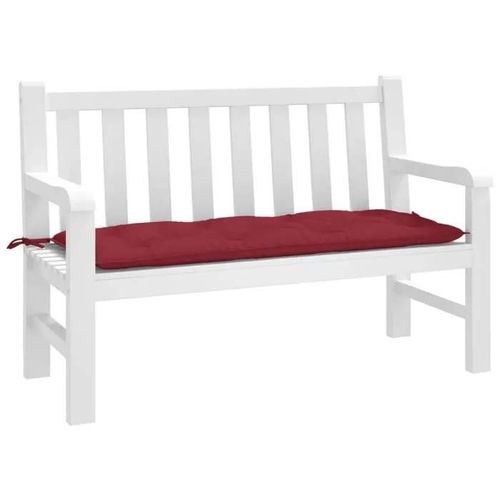 Vidaxl Coussin De Banc De Jardin, Revêtement De Banc Avec Jeux De Cordes, Coussin D'extérieur Imperméable, Rouge Bordeaux 361592