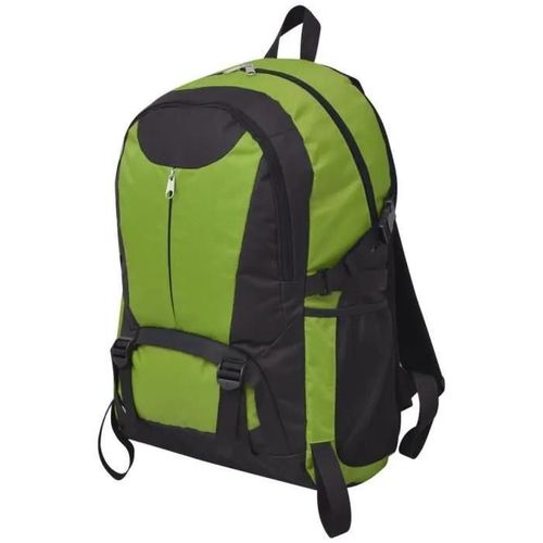 vidaXL Sac à dos de randonnée 40 L noir et vert
