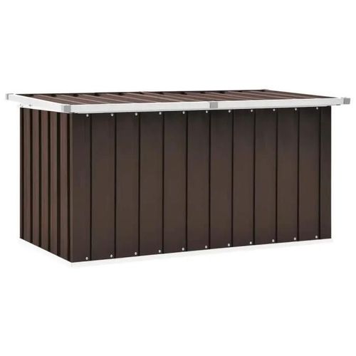 Vidaxl Boîte De Rangement De Jardin Marron 129x67x65 Cm