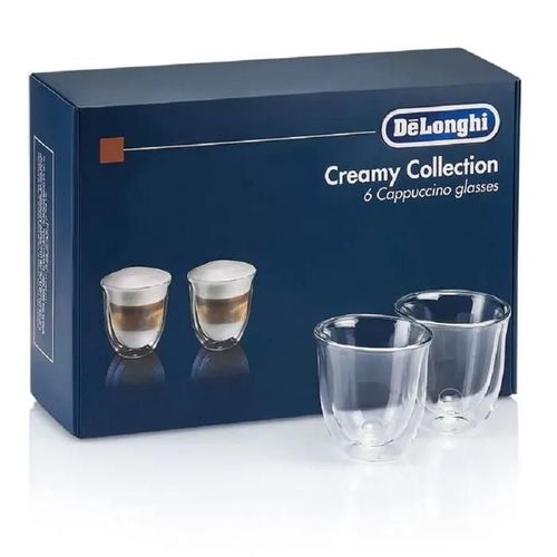 Verres À Espresso - Delonghi - 190ml - Verre Borosilicaté - Double Paroi - 6 Pièces
