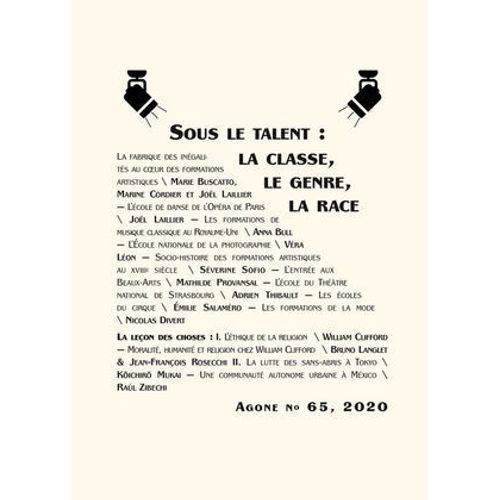 Sous Le Talent : La Classe, Le Genre, La Race