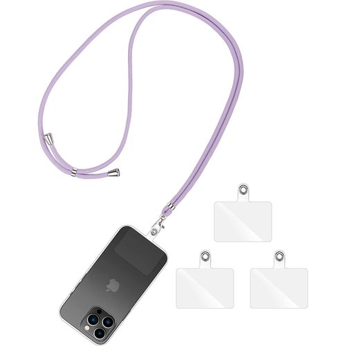 Collier Portable Violet Clair - 3 Attaches Incluses - Longueur Ajustable [Shj41900034]
