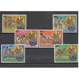 Centrafrique Timbres Jeux Olympiques De Moscou 1980