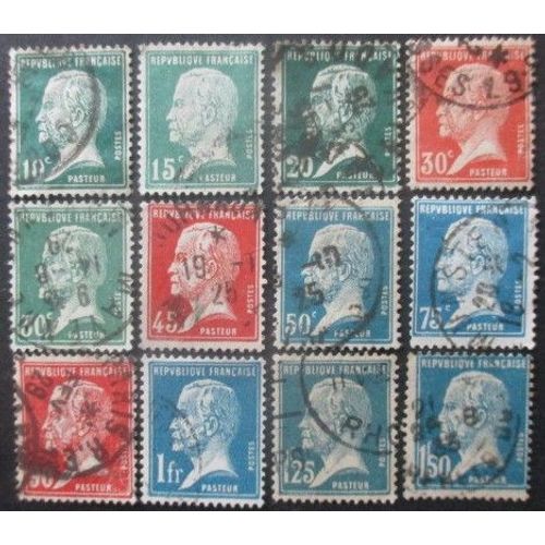 France Série N°170 Au 181 Louis Pasteur Oblitéré