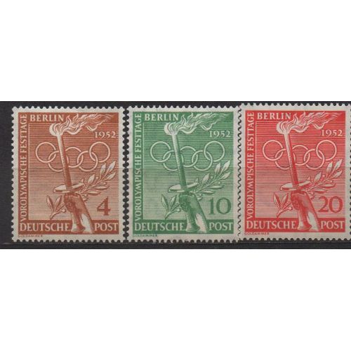 Allemagne ( Berlin ) Timbres Série Préolympique 1952
