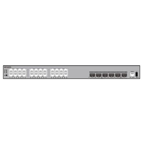 Huawei CloudEngine S5700 Series S5735-L24P4XE-A-V2 - Commutateur - 24 x 10/100/1000 (PoE+) + 4 x 10 Gigabit SFP+ + 2 x 12 Gigabit (empilage) - flux d'air de l'avant vers le côté - Montable sur...