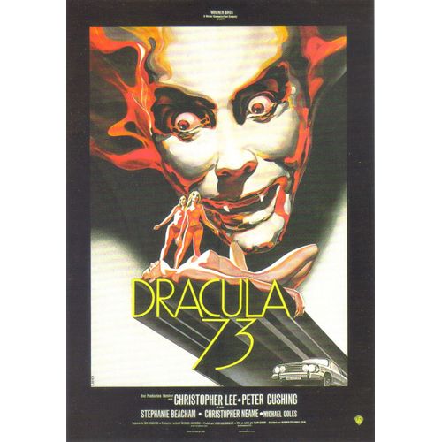 Carte Postale : Affiche Film " Dracula 73 " (Christopher Lee) - Illustration : Michel Landi (Affiche - Film - Cinéma)