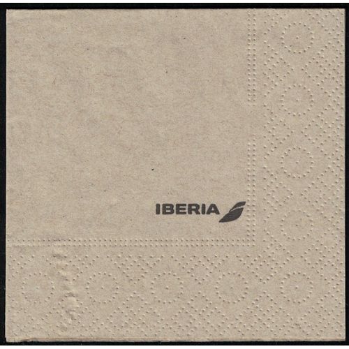 Espagne Serviette En Papier Paper Napkin Iberia Compagnie Aviation