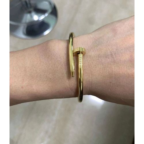 Bracelet Clou Acier Inoxydable - Plaqué Or