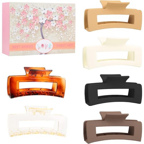 Shiliu-Wolfway Lot De 10 Grandes Pinces À Cheveux Antidérapantes Mates Pour Cheveux Fins Et Épais 10,5 Cm[1586] 