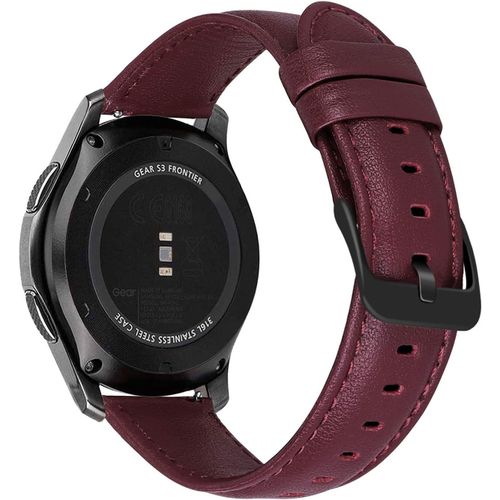 Shiliu-Bracelet 22mm Compatible Avec Samsung Gear S3 Frontier/Classic/Galaxy Watch 46 Mm/Galaxy Watch3 45mm Bracelets En Cuir Bande[
