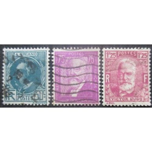 France Série N°291 Au 293 Célébrités Oblitérés