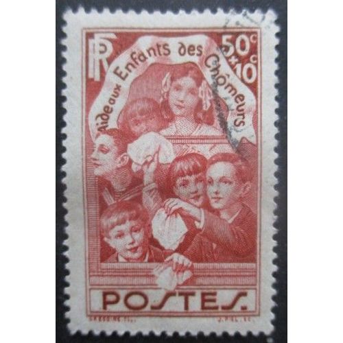 France N°312 Aux Enfants Des Chomeurs Oblitéré